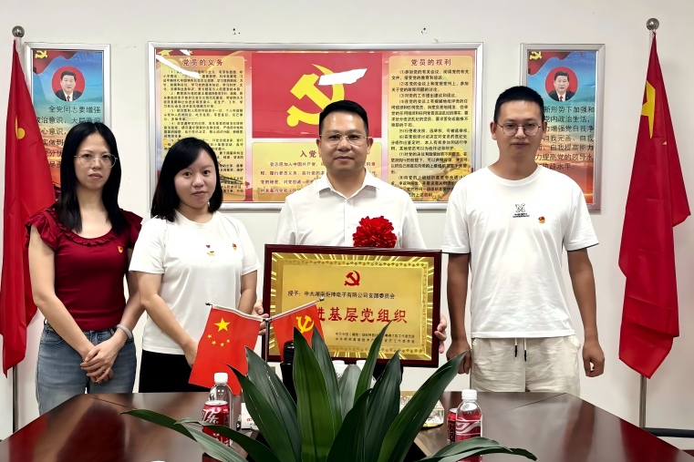 喜報！炬神電子黨支部獲評自貿區郴州片區、高新區先進基層黨組織